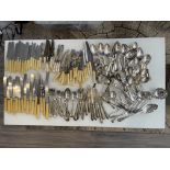 Large Quantity of Assorted Silver Plate Cutlery