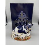 Boxed Royal Crown Derby - Friesian Cow "Buttercup"