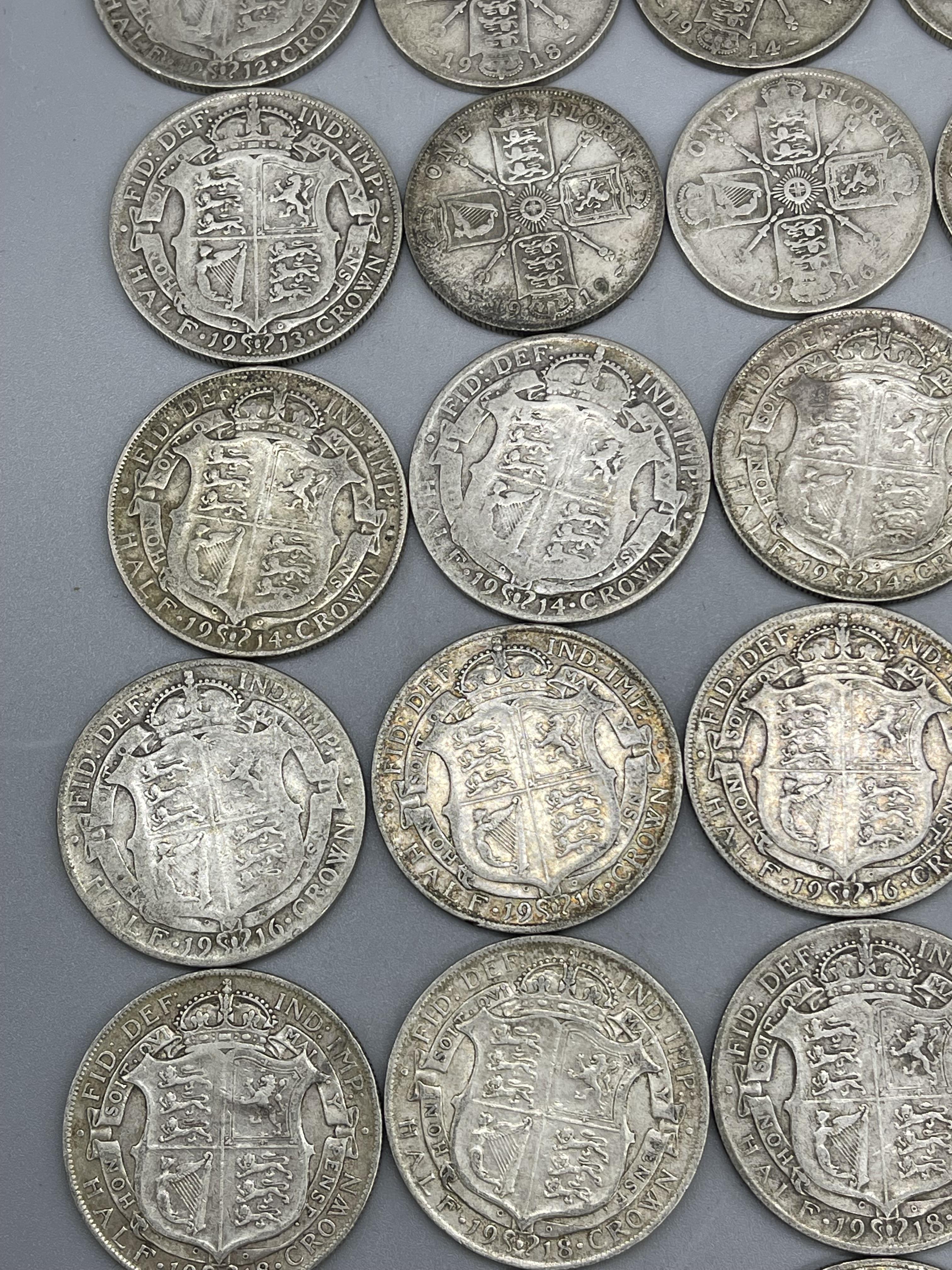 Quantity of Pre-Decimal coins to include Silver Ha - Image 5 of 25