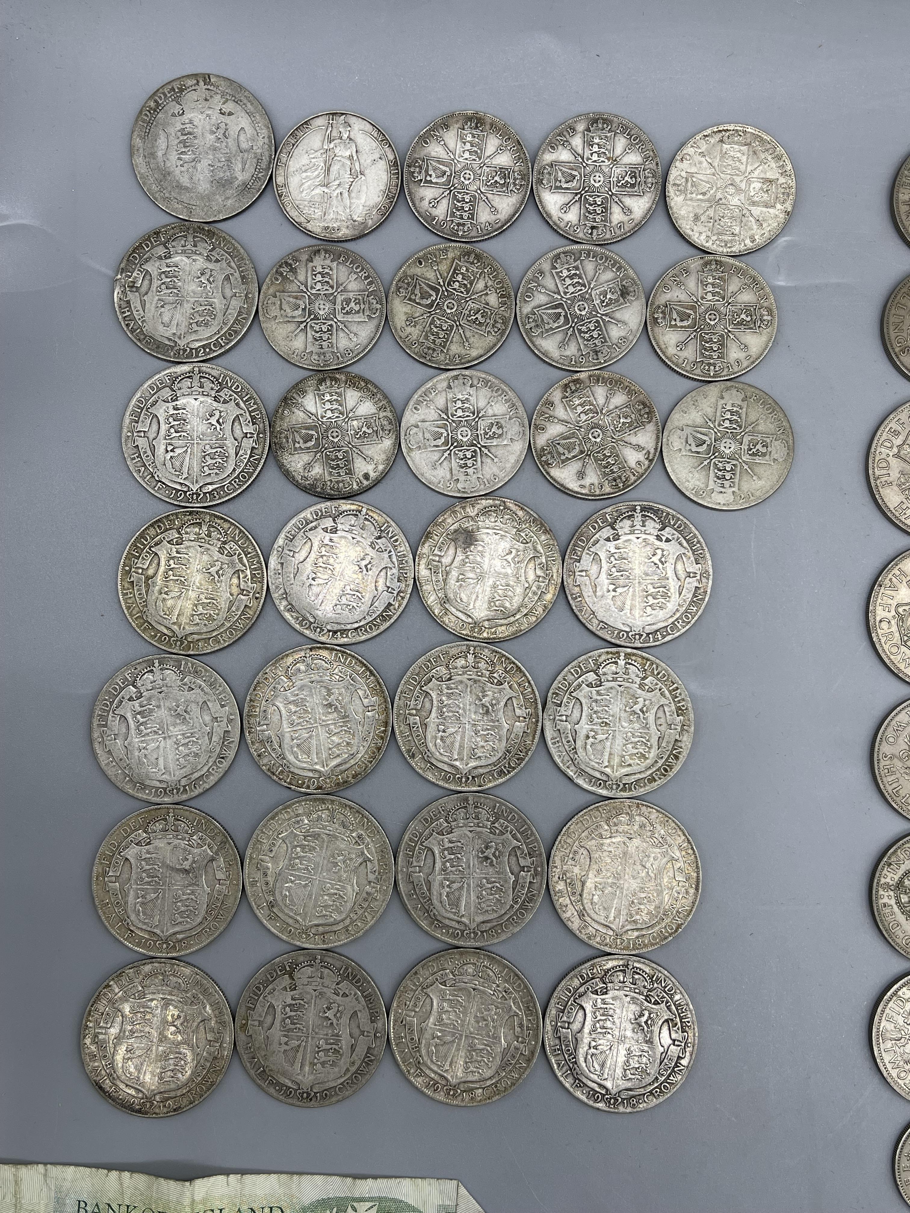 Quantity of Pre-Decimal coins to include Silver Ha - Image 21 of 25