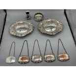 Pair of HM Silver Bon-Bon Dishes and other, along