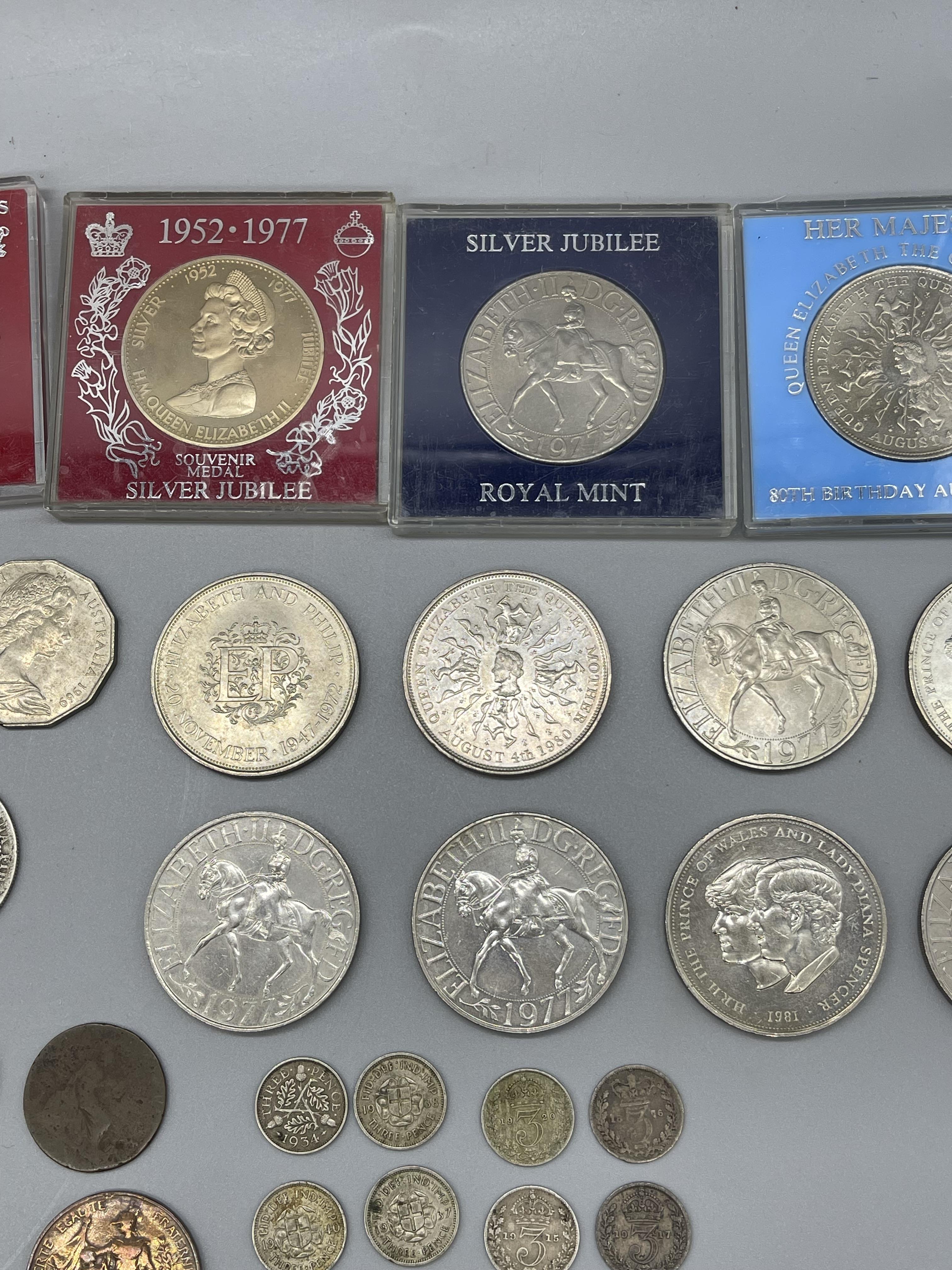 Collection of Coins and Stamps. - Image 6 of 30