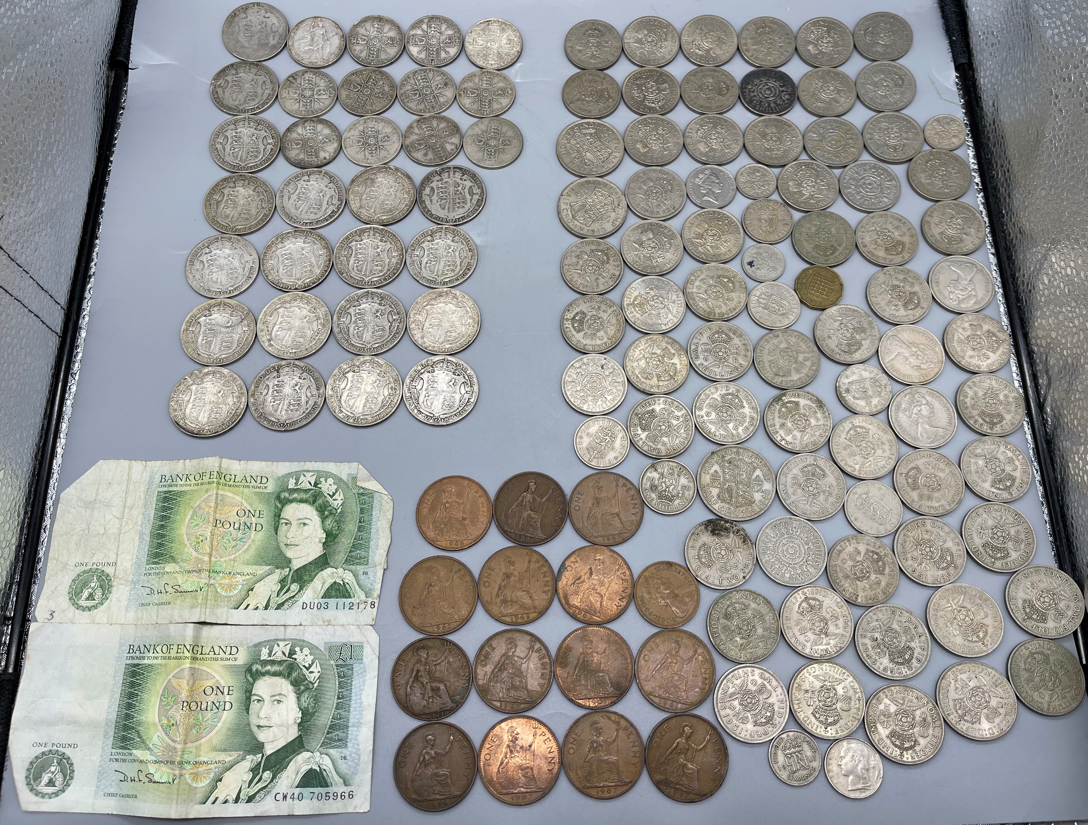 Quantity of Pre-Decimal coins to include Silver Ha - Image 25 of 25