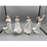 Four Royal Doulton Figurines to include RD Loving