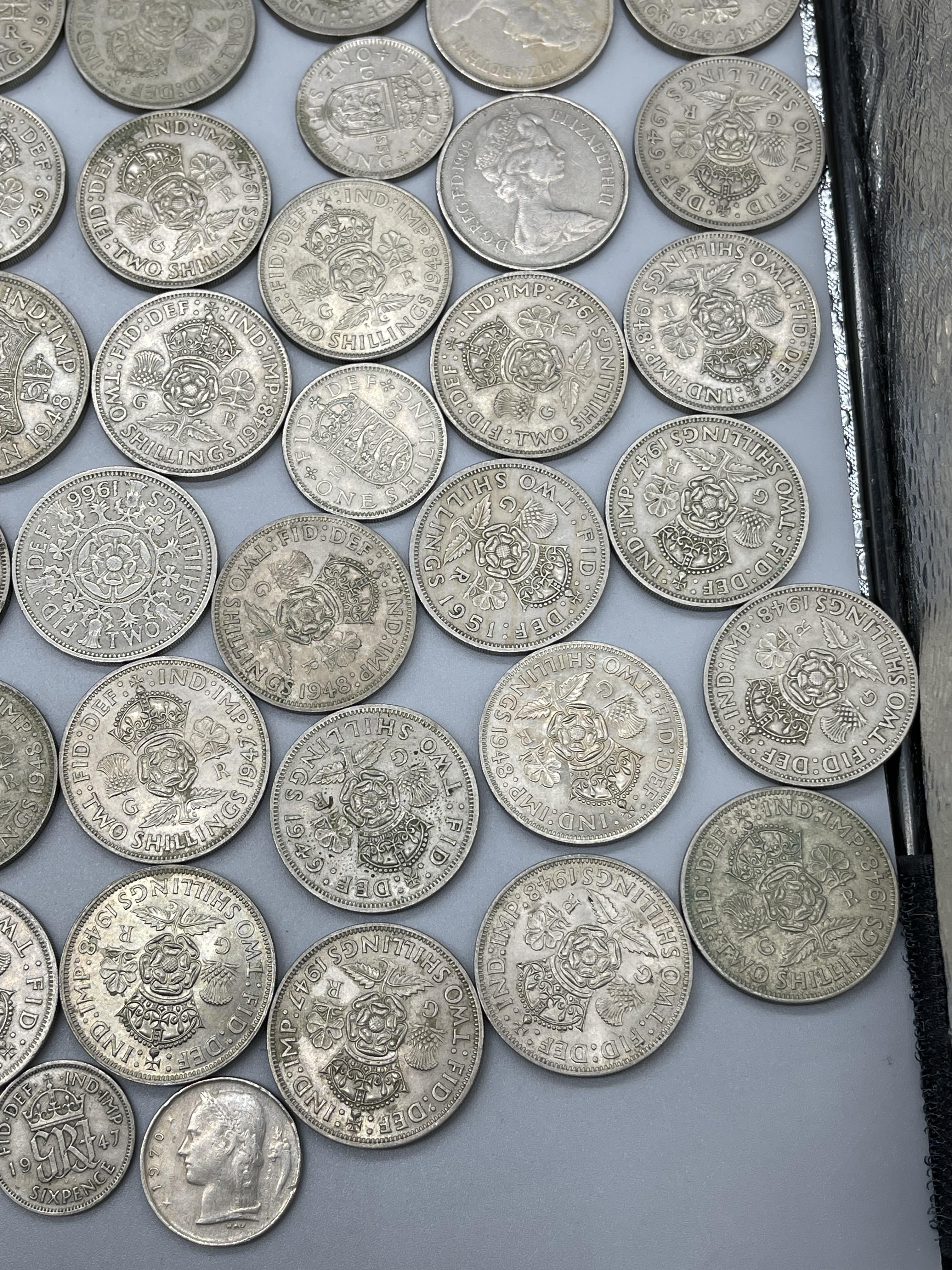 Quantity of Pre-Decimal coins to include Silver Ha - Image 15 of 25