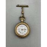 14ct Gold Remontoir Gulindre Pocket Watch.