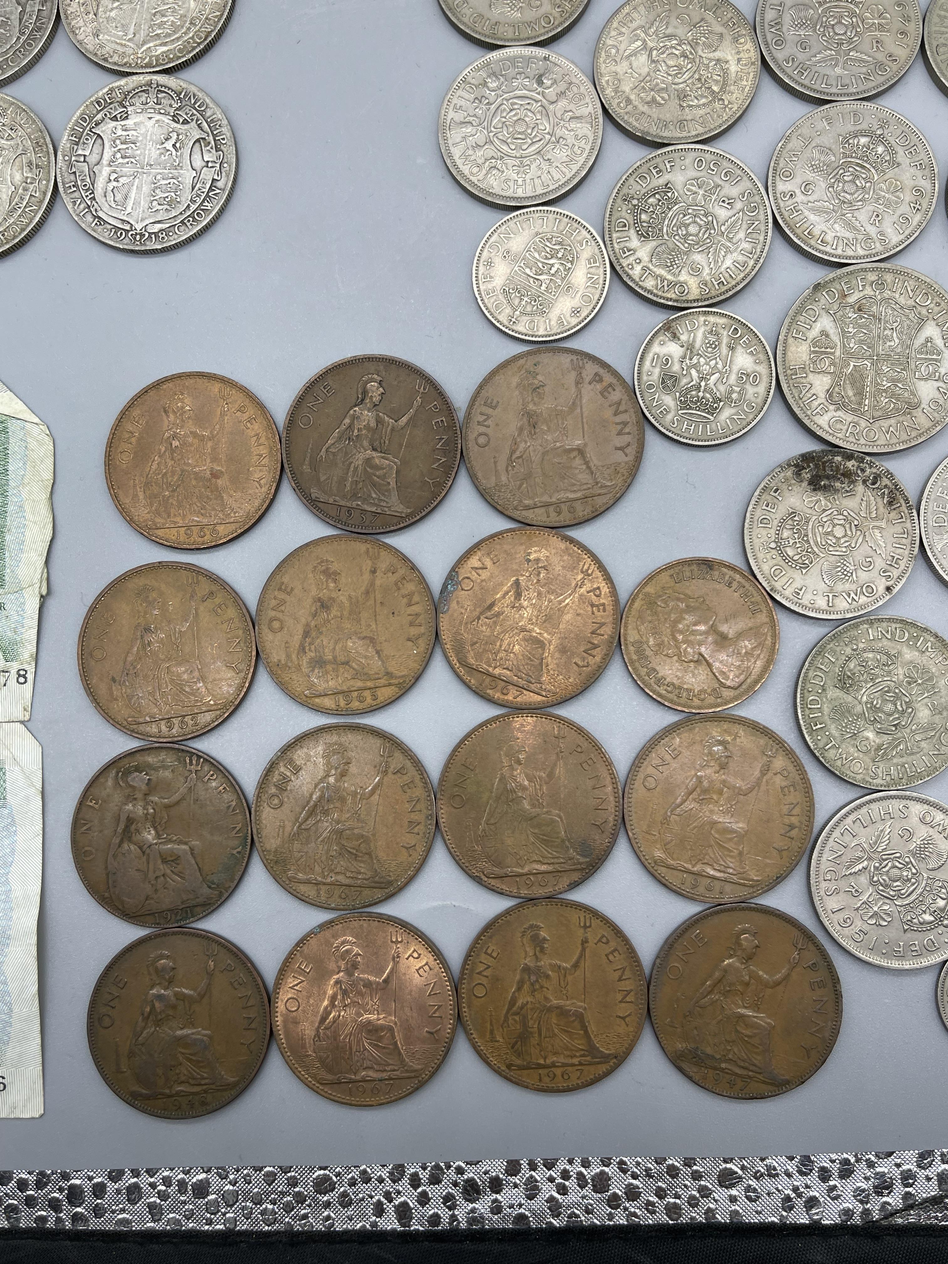 Quantity of Pre-Decimal coins to include Silver Ha - Image 23 of 25