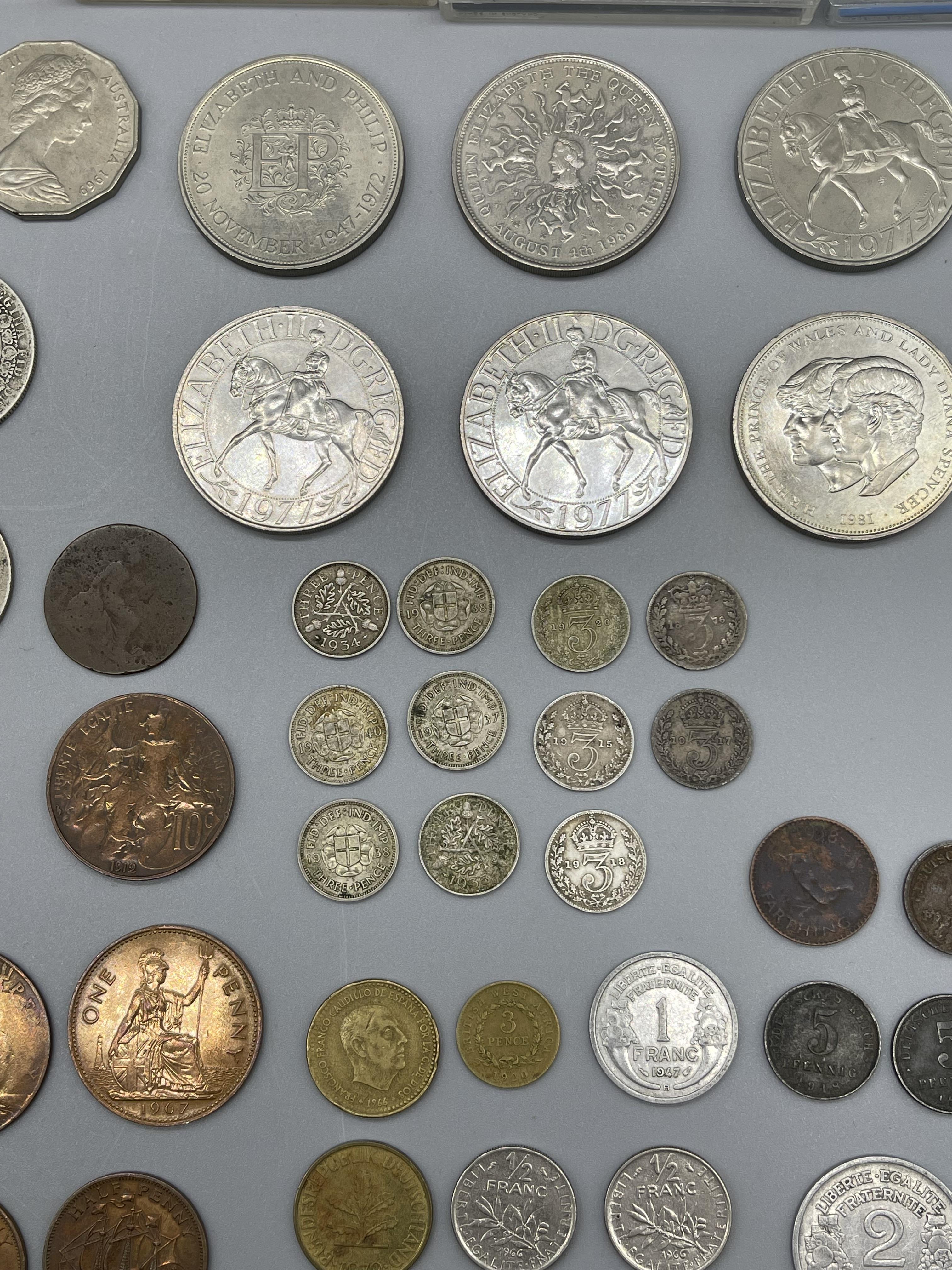 Collection of Coins and Stamps. - Image 7 of 30