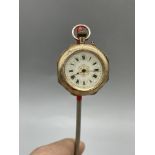 9ct Gold Miniature Pocket Watch.