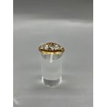 18ct Five Stone Yellow Gold Diamond Ring.