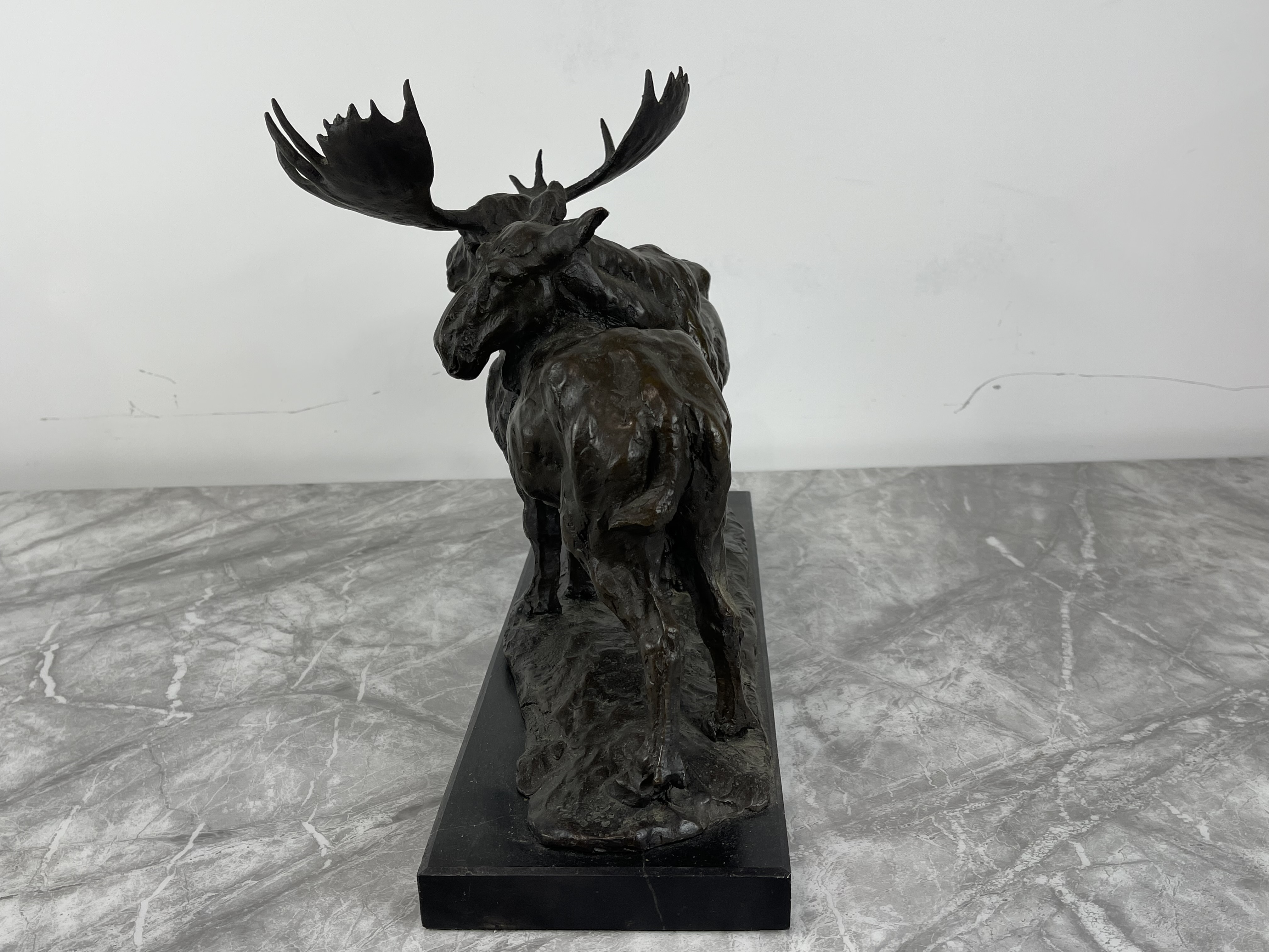 Bronze - Pair of Moose Standing, signed B.C.King, - Image 10 of 20
