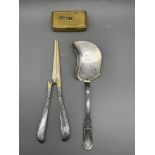 HM Silver Glove Stretcher, along with white metal
