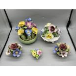 Five China Flower Pots