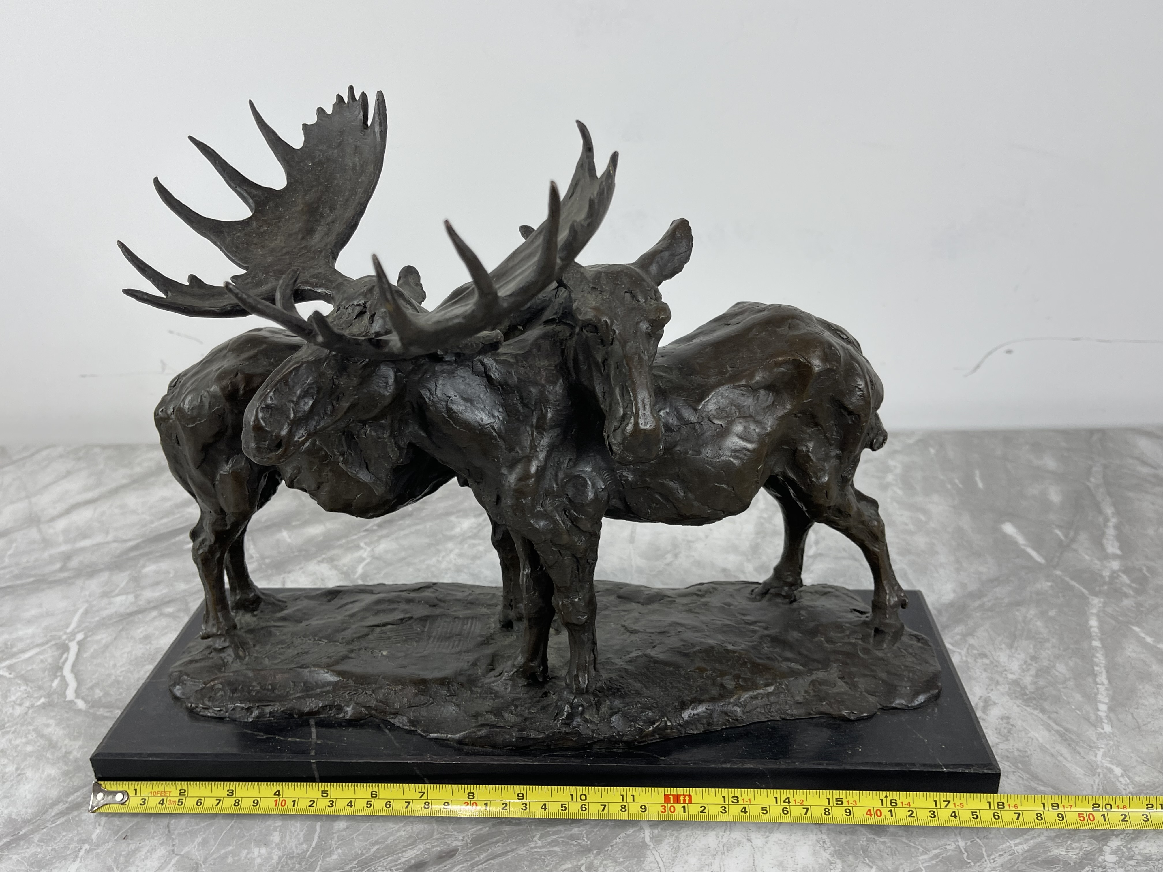 Bronze - Pair of Moose Standing, signed B.C.King, - Image 18 of 20
