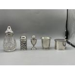 Assorted HM Silver items to include HM Silver Suga
