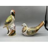 Royal Crown Derby - Green Woodpecker Paperweight,
