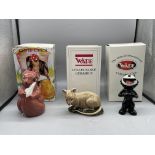 Three Boxed Wade Figurines to include Squirrel, Ti
