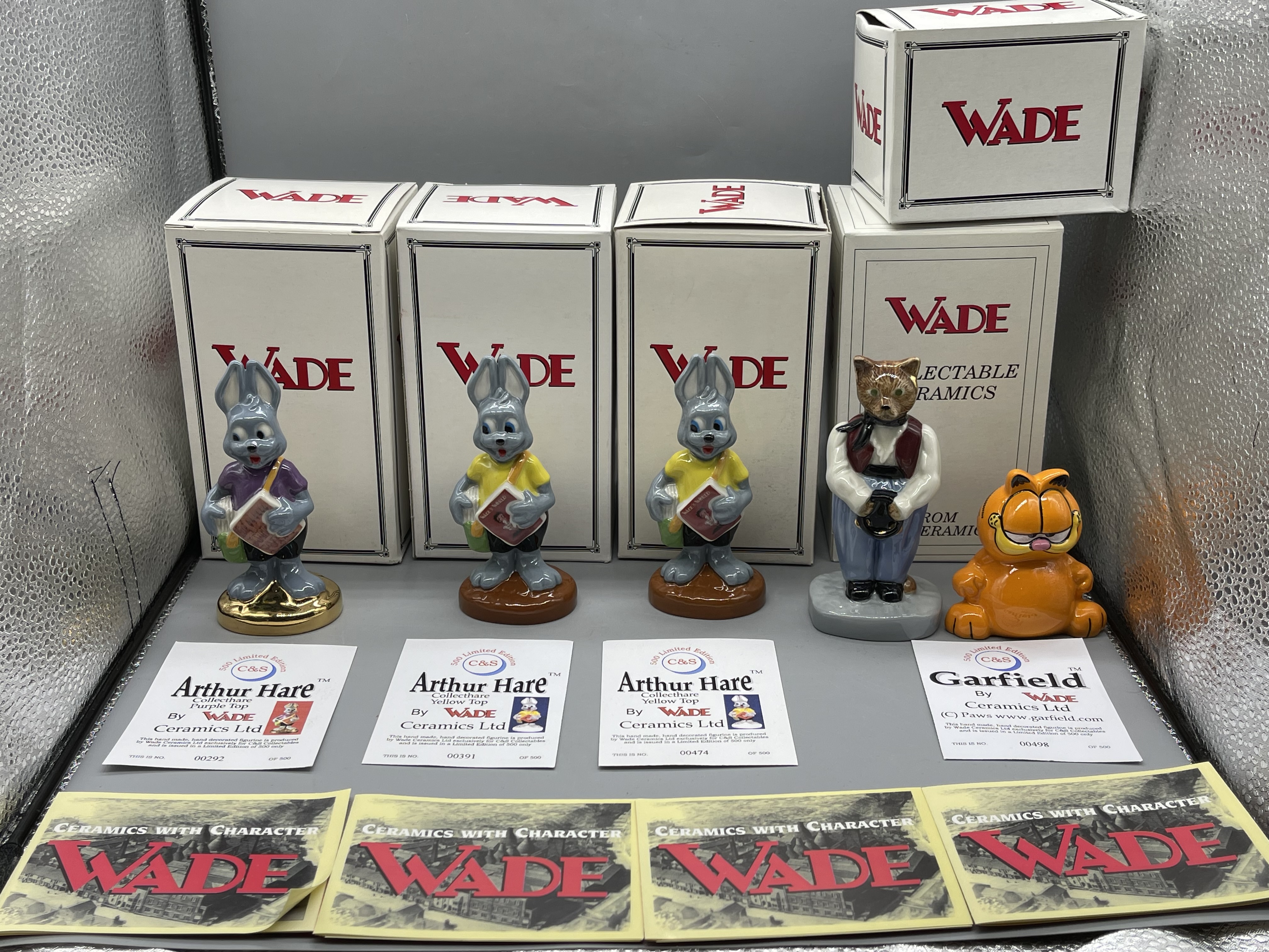 Five Boxed Wade Figurines. Good condition, no dam