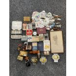 Assorted Lot to include Stamps, Playing Cards, Thr