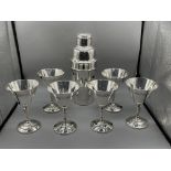 Mappin & Webb Silver Plated Cocktail Shaker with S