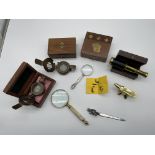 Assorted Lot to include T. Cooke London Compass, T