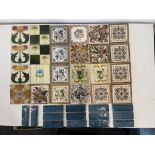 Collection of 38 Assorted Vintage Tiles.