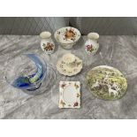 Assorted items to include Royal Albert Harvest Ros