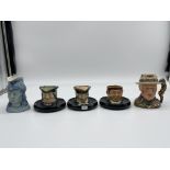 Collection of Five Royal Doulton Character Jugs.