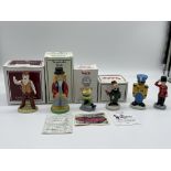 One Royal Albert and Five Wade Figurines. Good co