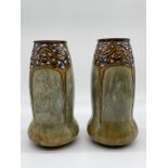 Pair of 1890-1930 Royal Doulton Lambeth Art Nouvea