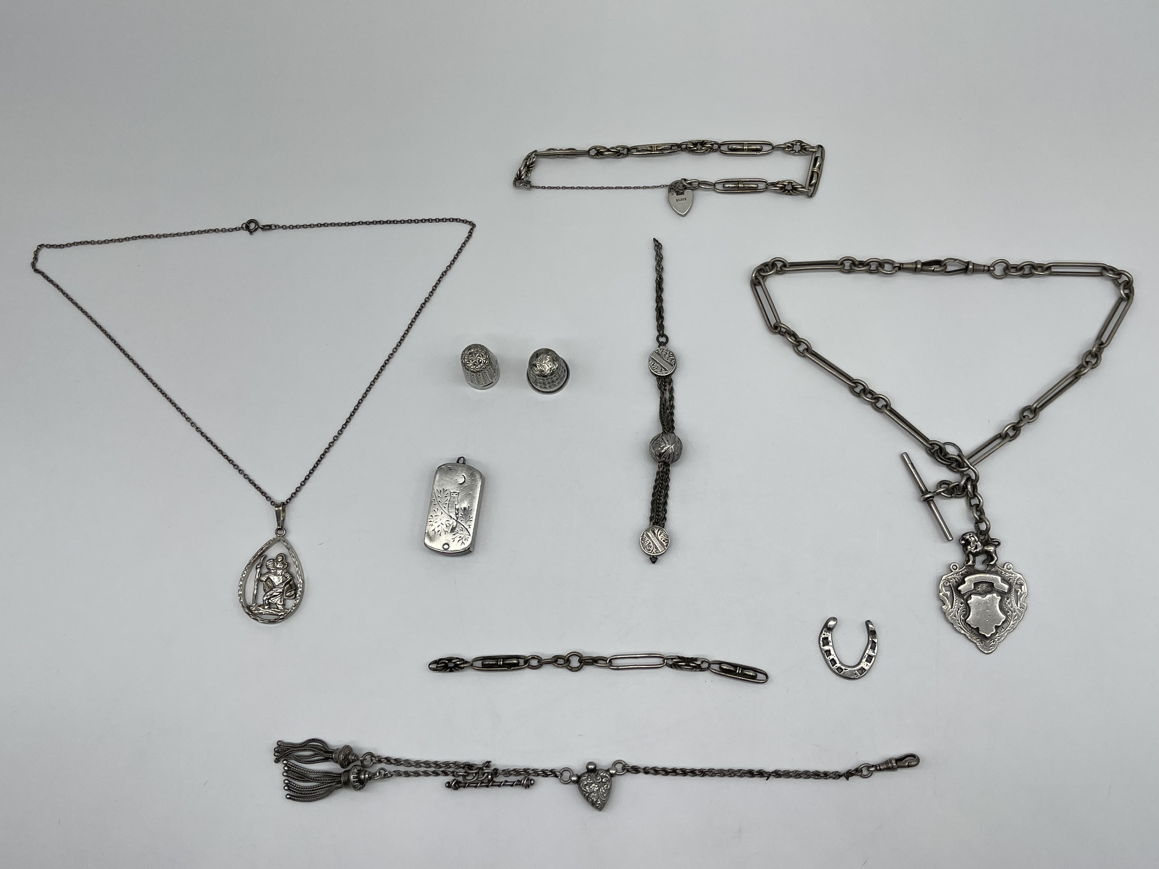 HM Silver Jewellery to include Pocket Watch Chain, - Image 12 of 12