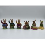 Collection of Six Rare Royal Doulton Bunnykins, al