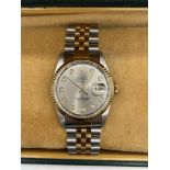 Rolex Oyster Perpetual Datejust Mens Watch with Si