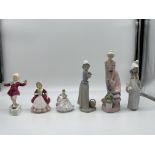Six Assorted Figurines to include Royal Worcester,
