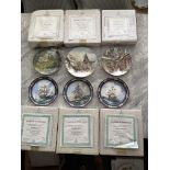 Collection of Six Boxed Bradford Exchange Plates w