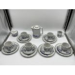 Lubiana Inter American Porcelain Tea / Coffee Set.