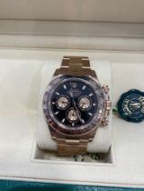 Rolex Rose Gold Daytona Men's Watch, 2021. With st