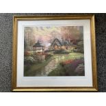 Gilt Framed, Signed - Thomas Kinkade - Make A Wish