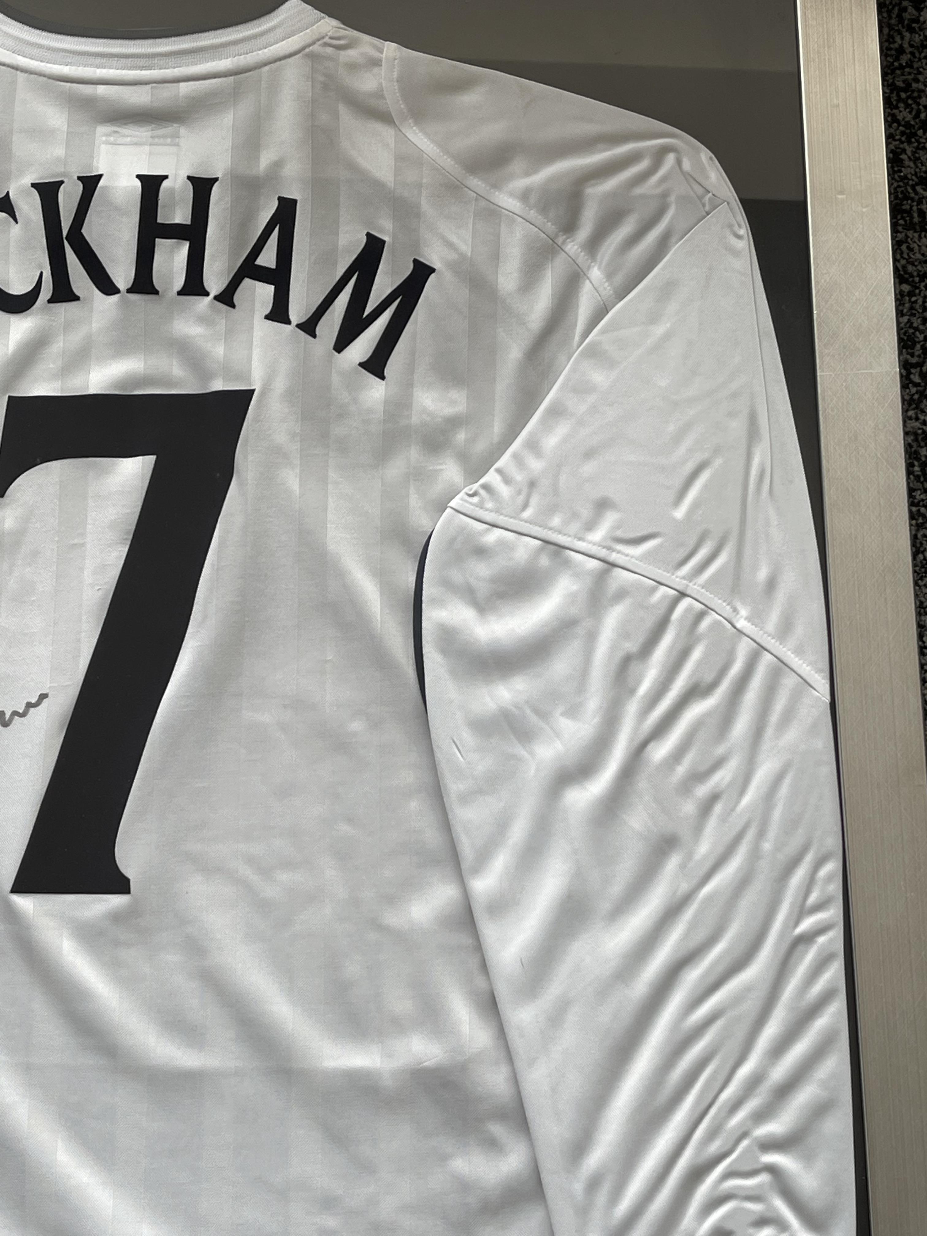 David Beckham - Framed Signed England Shirt with C - Image 4 of 13