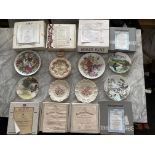Collection of Eight Boxed Bradford Exchange Plates