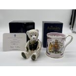 Boxed Royal Crown Derby - Harrods Teddy Bear, and