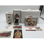 Collection of Three Boxed Wade Figurines. Good co
