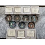 Collection of Seven Boxed Bradford Exchange Plates
