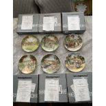 Collection of Six Boxed Bradford Exchange Plates w