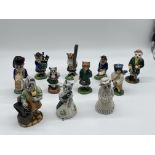 Collection of Lomond Ceramics Cat Figurines. Good