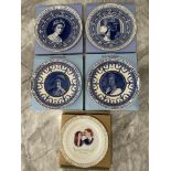 Five Commemorative Plates to include Four Wedgewoo