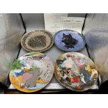 Four Decorative Collectable Plates. Good conditio