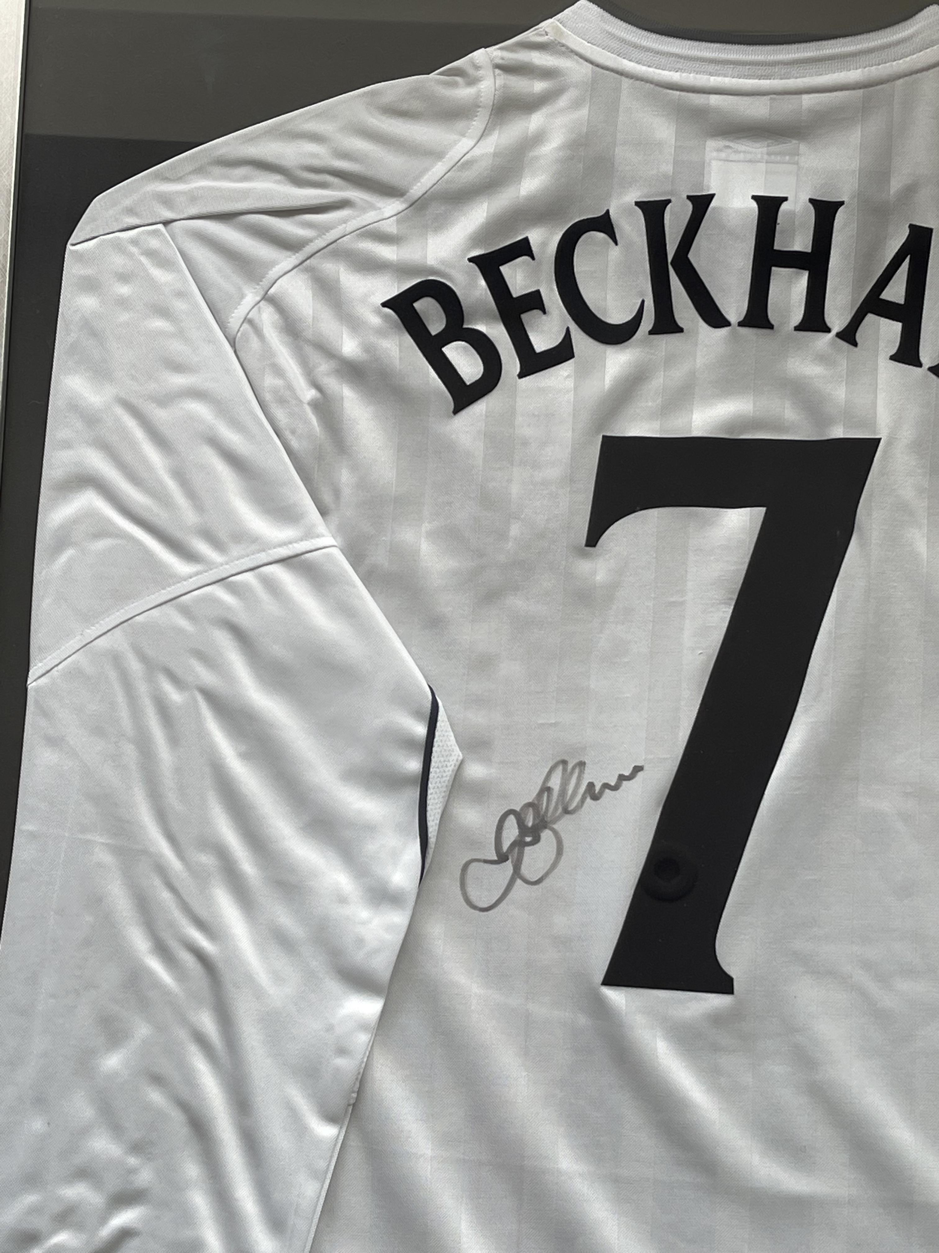David Beckham - Framed Signed England Shirt with C - Image 2 of 13