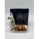 Boxed Royal Crown Derby - Llama. Good condition,