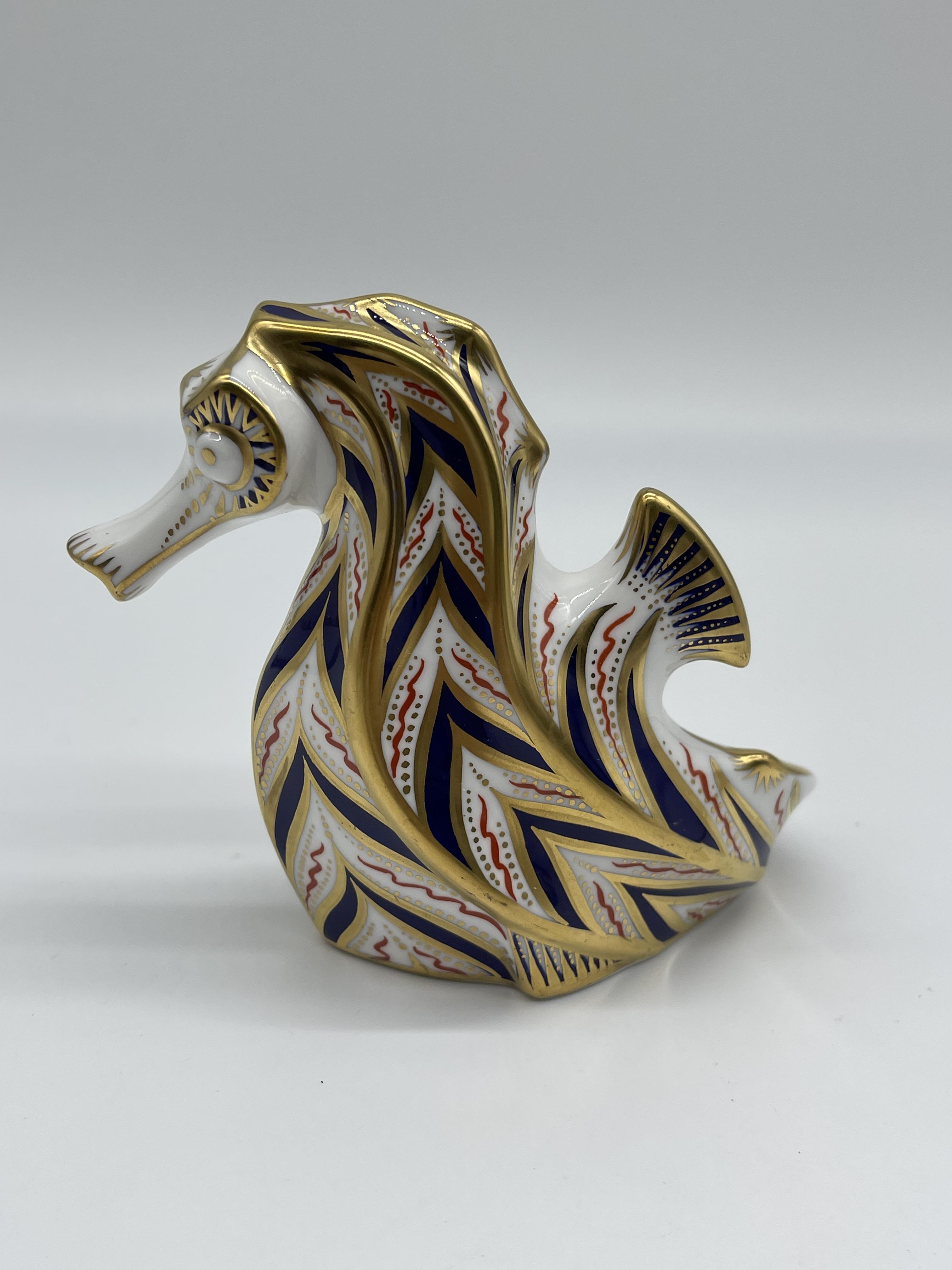 Royal Crown Derby - Blue Dolphin, and Royal Crown - Image 7 of 13